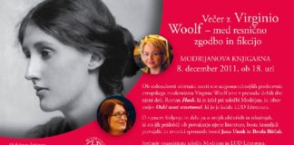 Večer z Virginio Woolf - med resnično zgodbo in fikcijo