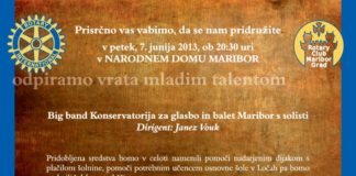 Dobrodelni koncert Big banda Konservatorija za glasbo in balet Maribor