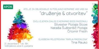 Prednovoletno druženje v Ateljeju za poslikavo in oblikovanje keramike – APOK
